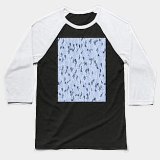 Light Blue Abstract Minimal Collage Mosaic. Baseball T-Shirt